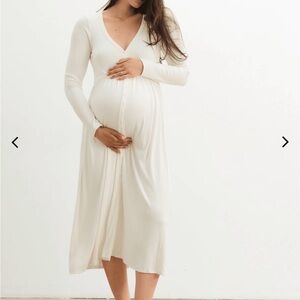 Hatch the softest rib nursing dress
